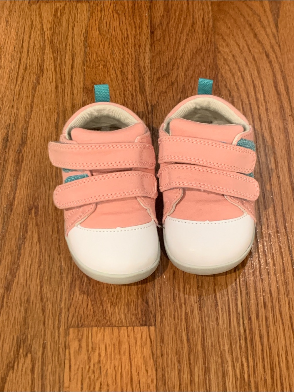 Ten Little Light Pink Velcro Shoes